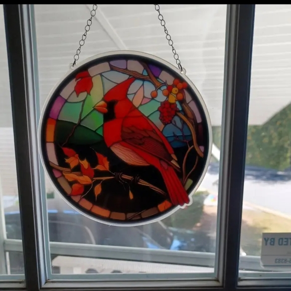 New Red cardinal bird suncatcher - Picture 2 of 6